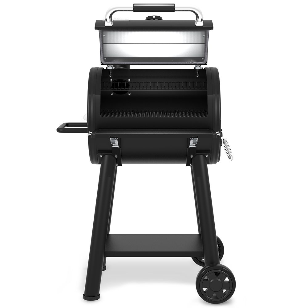 Broil King Regal Charcoal Grill 400 Charcoal Smoker Open Lid
