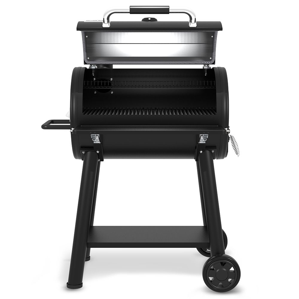 Broil King Regal Charcoal Grill 500 Charcoal Smoker Open Lid