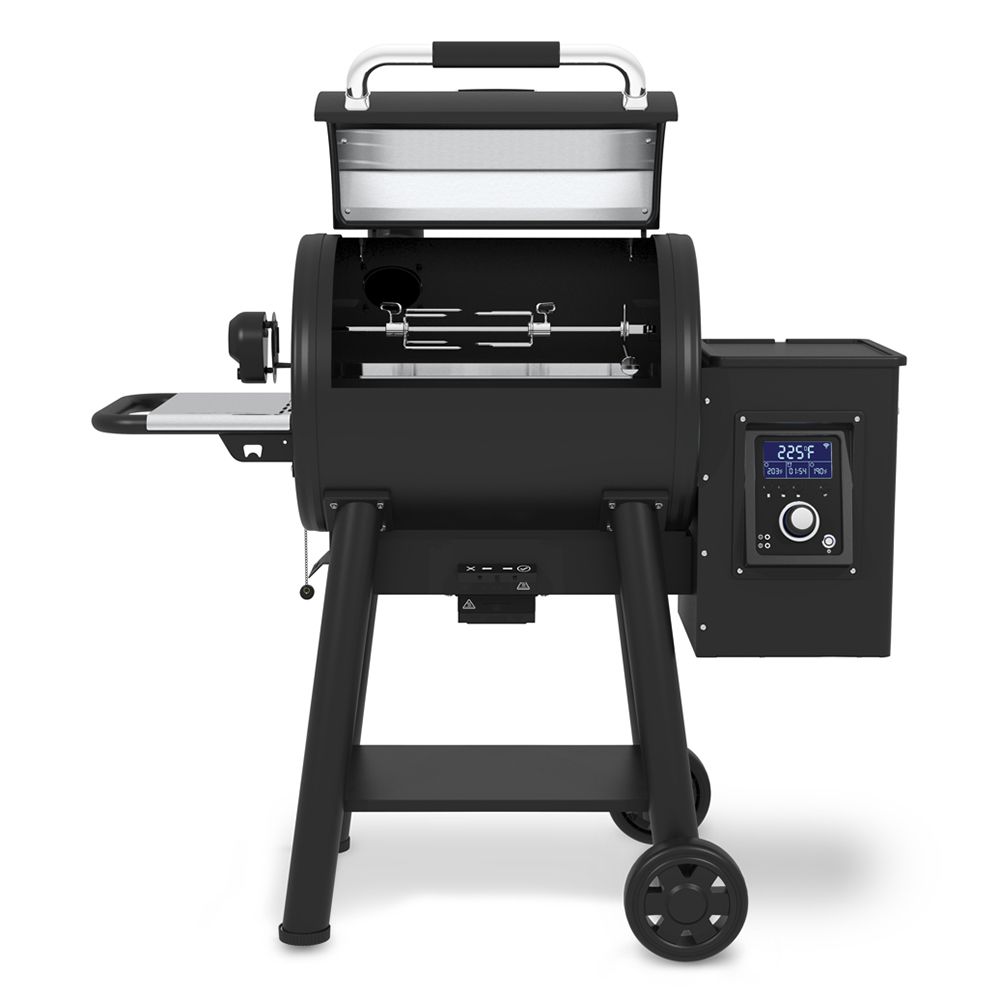 Broil King Regal Pellet 400 Smoker and Grill Open Lid