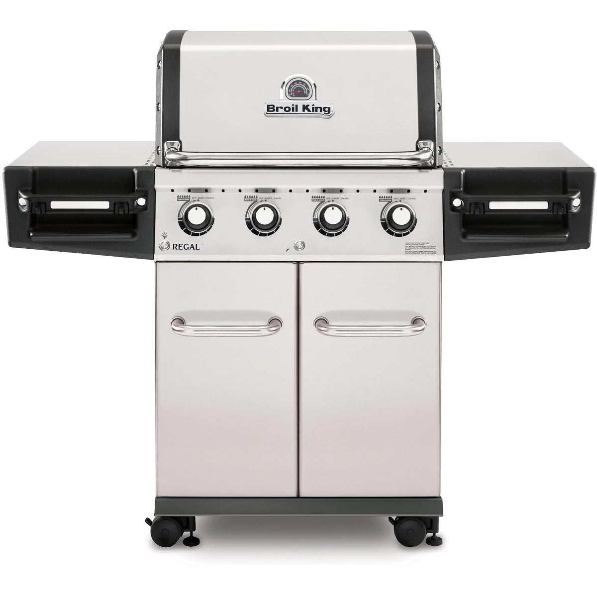 Broil King Regal S420 Pro 4-Burner Freestanding Natural Gas Grill - Stainless Steel