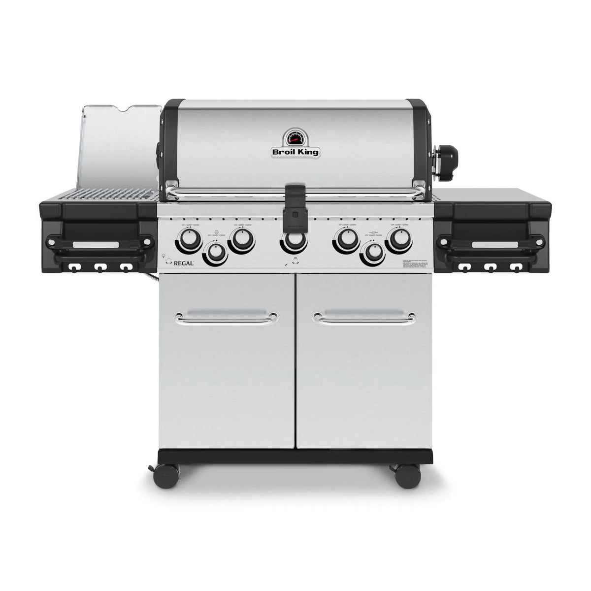 Broil King 958944 Regal S 590 PRO IR 5-Burner Propane Gas Grill With Rotisserie &amp; Infrared Side Burner - Stainless Steel