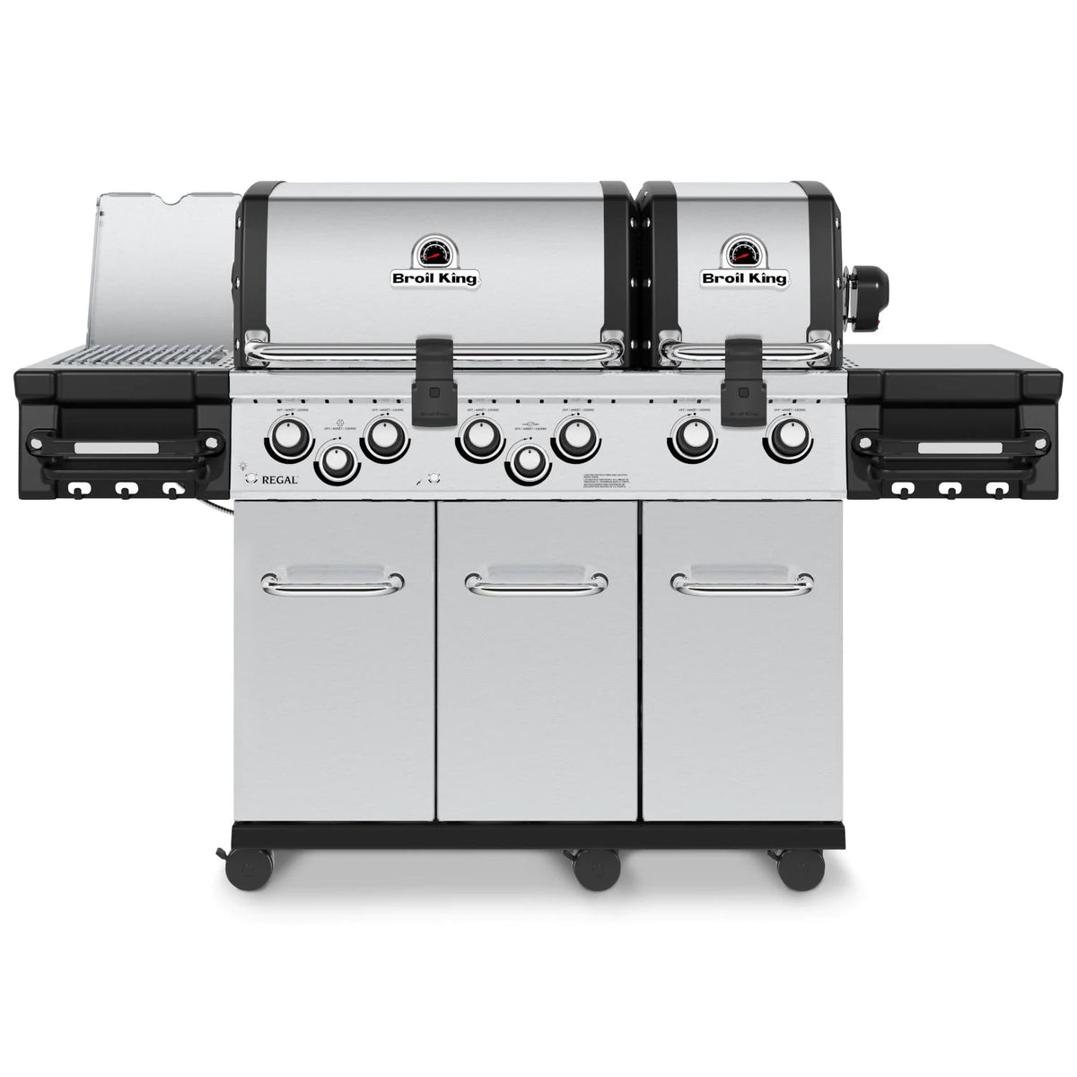 Broil King 957947 Regal S 690 PRO IR 6-Burner Natural Gas Grill With Rotisserie &amp; Infrared Side Burner - Stainless Steel