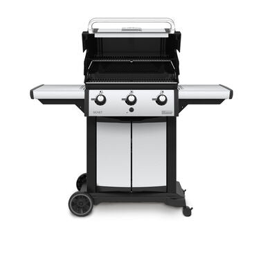 Broil King Signet 320 Gas Grill Front View Open Lid