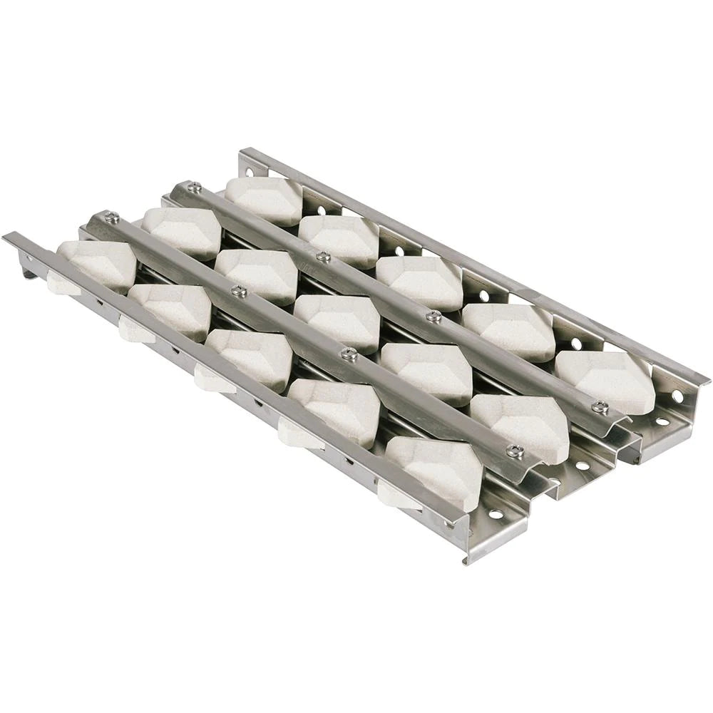 Coyote 50 Inch Ceramic Briquettes Tray Side View