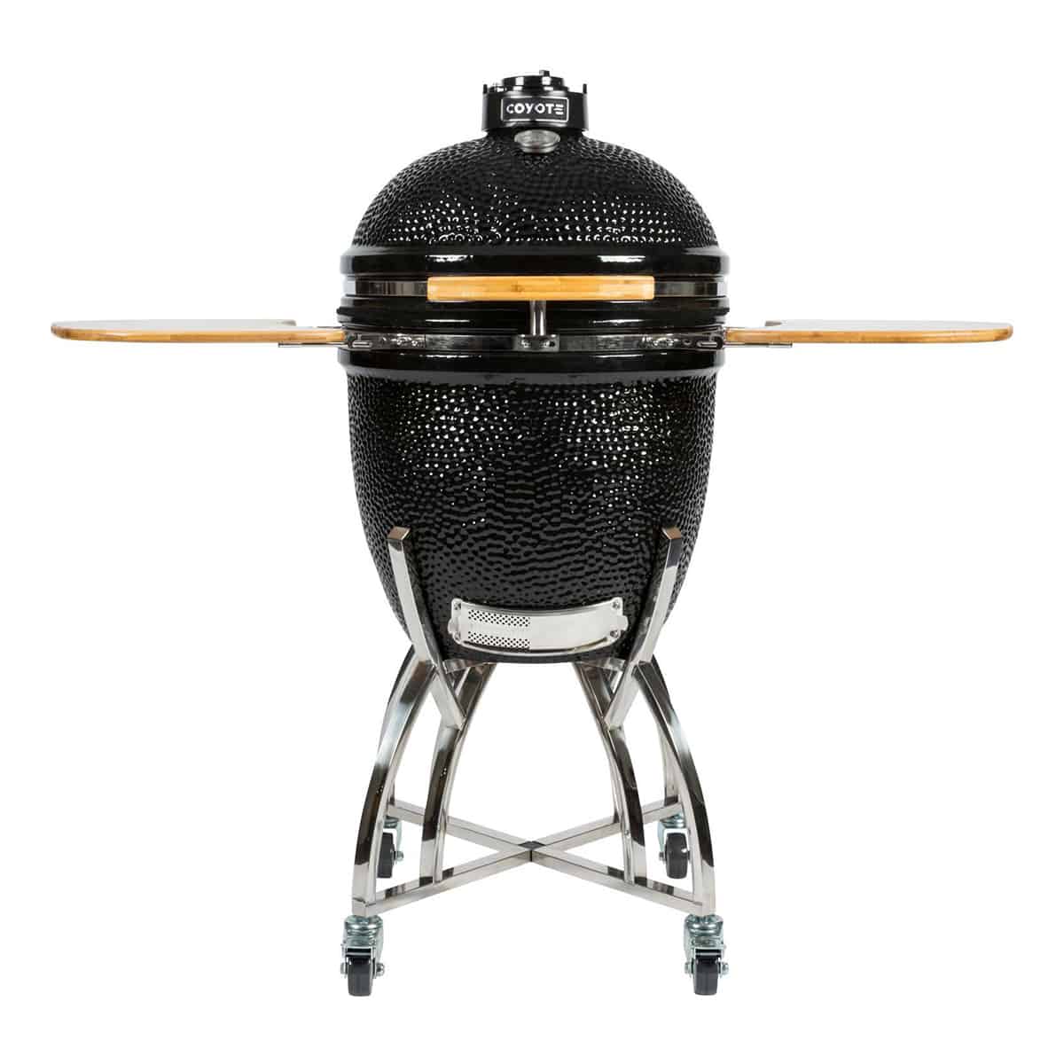 Coyote Asado Smoker with Stand and Side Shelves Ceramic Grill