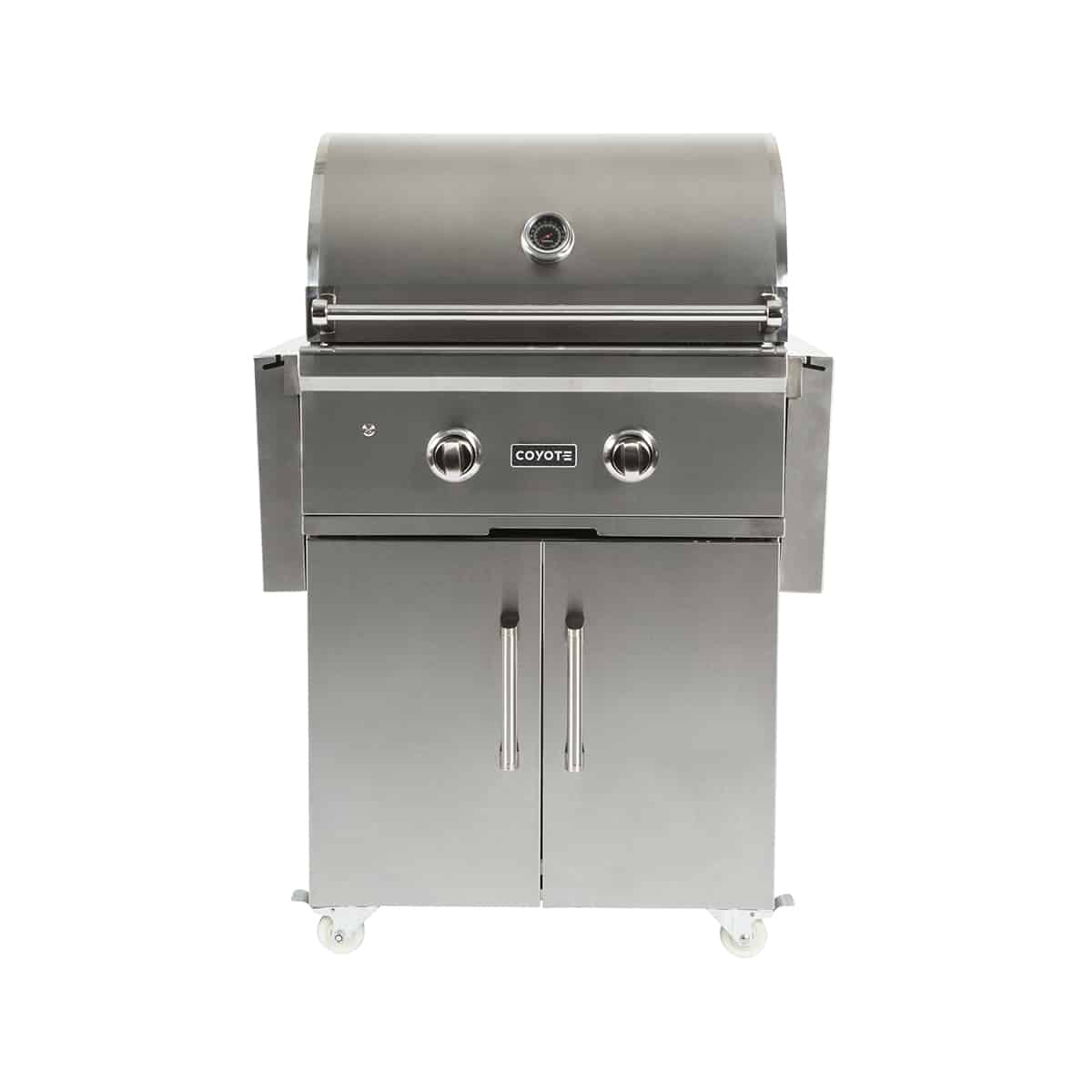 Coyote C-Series 28 Inch Freestanding 2-Burner Grill Cart for Freestanding Use