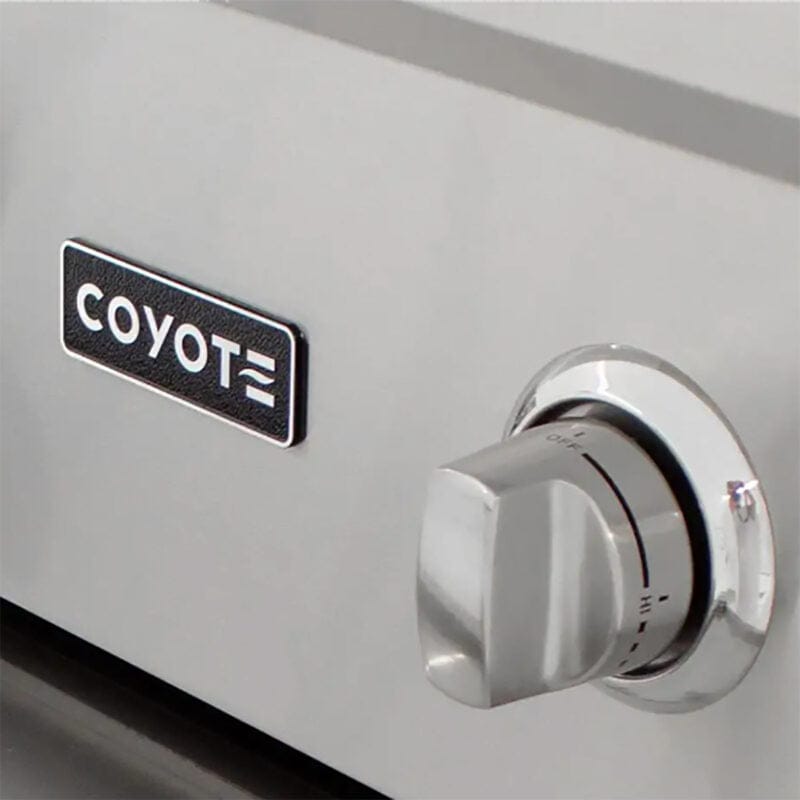 Coyote C-Series 28 Inch Freestanding 2-Burner Grill Coyote Seal and Knob