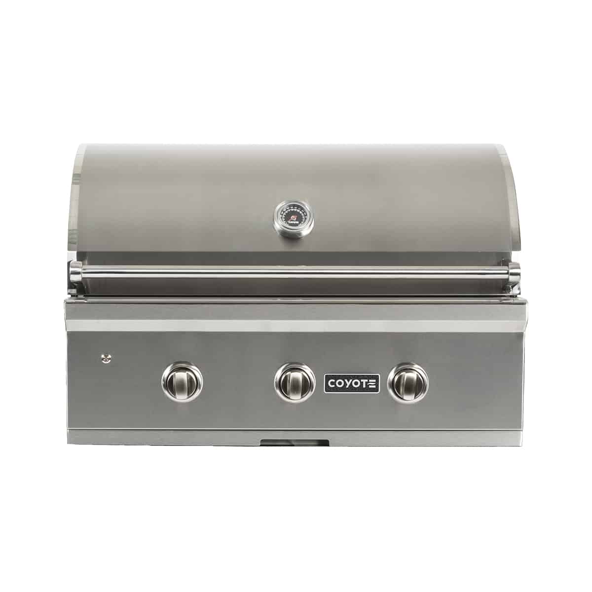 Coyote C-Series 34 Inch Built-In 3-Burner Grill Front