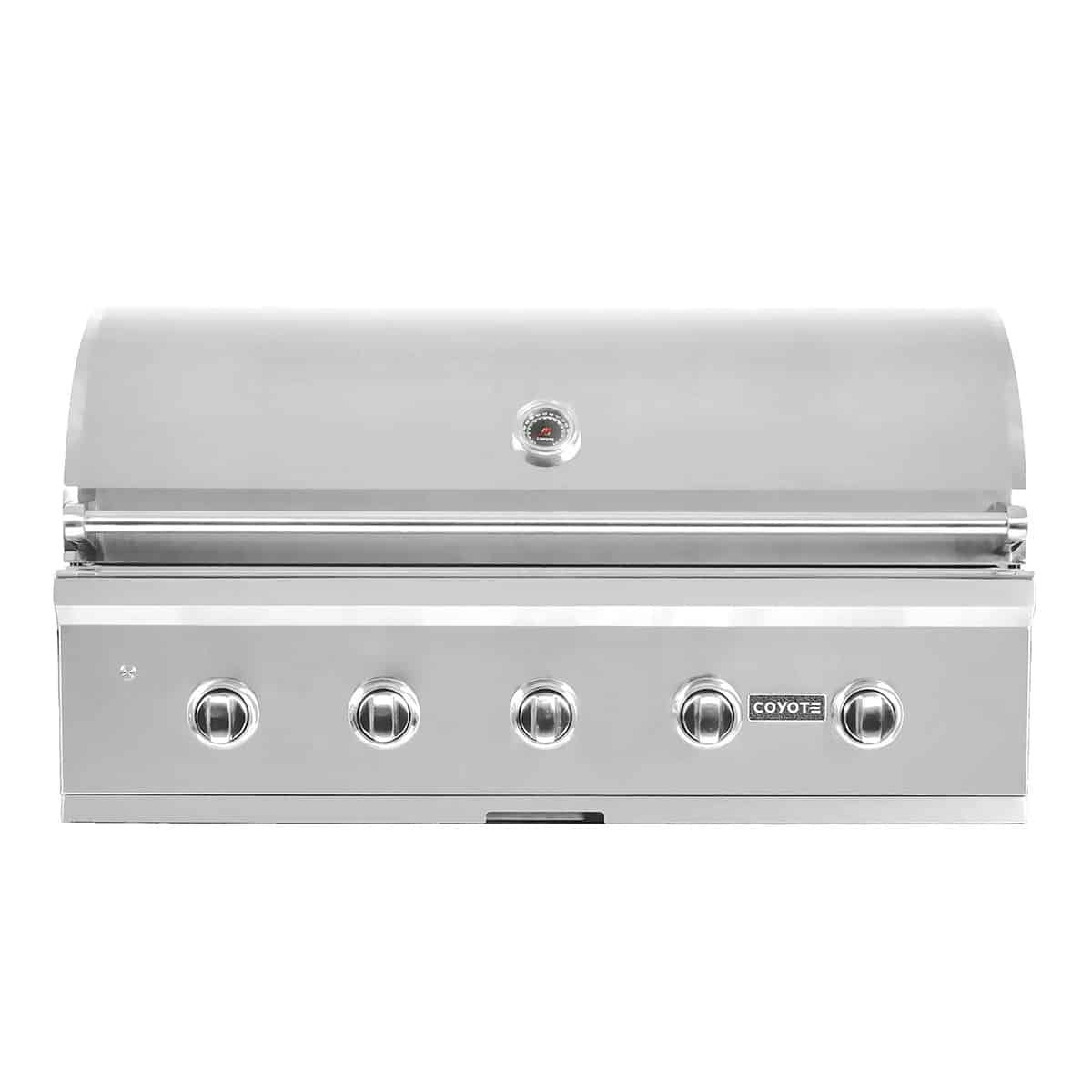 Coyote C-Series 42 Inch Built-In 5-Burner Grill Front Closed Hood Cover