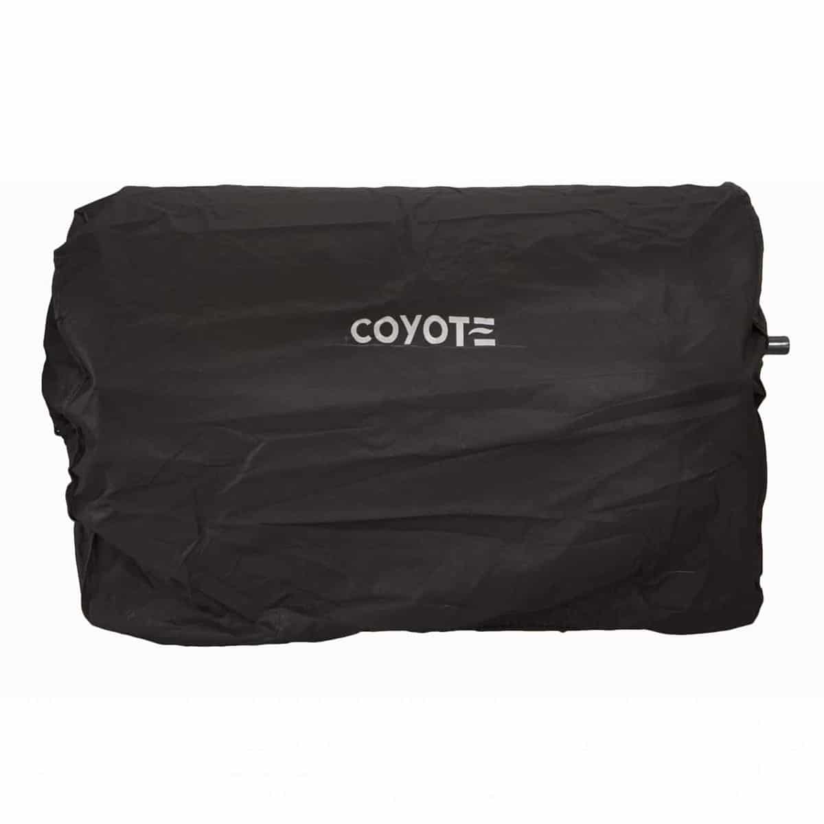Coyote black vinyl cover for Coyote portable grill. 