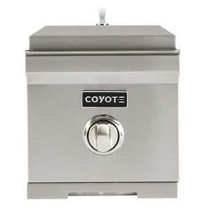 Coyote Natural Gas Single Side Burner Front Closed Cover