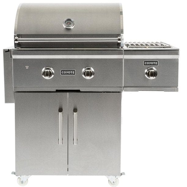 Coyote Propane Single Side Burner for Carts with Grill Cart for Freestanding Use