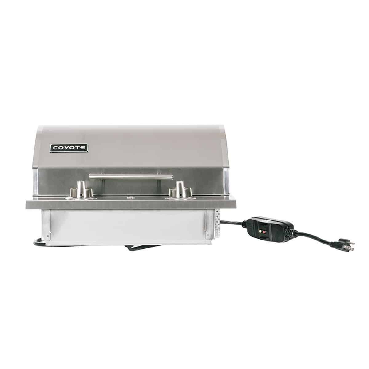 Coyote Single Burner 120V Electric Grill Closed Hood Cover with Cable