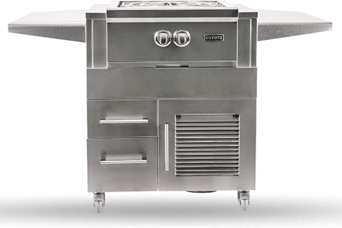 Coyote Universal Cart to fit for Asado Ceramic Grill, Power Burner or Refreshment Center Cart for Freestanding use