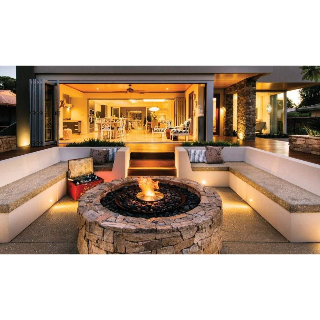 EcoSmart Fire AB8 14 Inch Ethanol Fireplace Burner Installed Lifestyle View