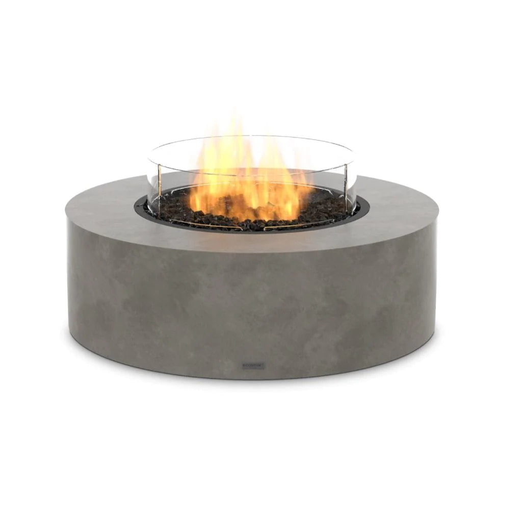 EcoSmart Fire Ark 40 Inch Freestanding Round Concrete Fire Pit Table Natural Color