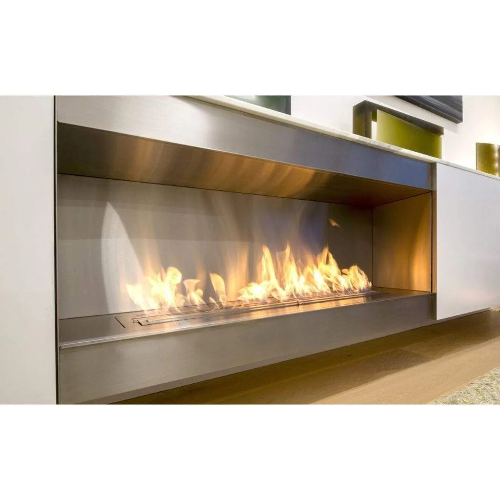 EcoSmart Fire XL 1200 47 Inch Ethanol Fireplace Burner Installed (Lifestyle View) 3