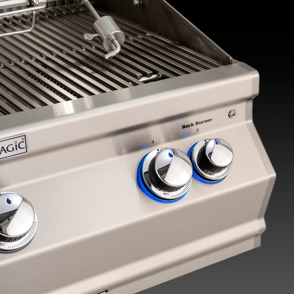Fire Magic Aurora 24 Inch 2 Burner Built-In Gas Grill with Analog Thermometer