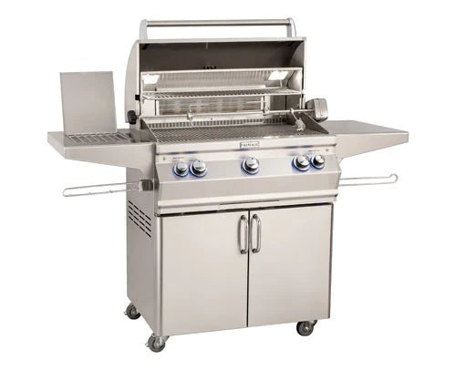 Fire Magic Aurora 30 Inch 3 Burner Freestanding Gas Grill with Analog Thermometer