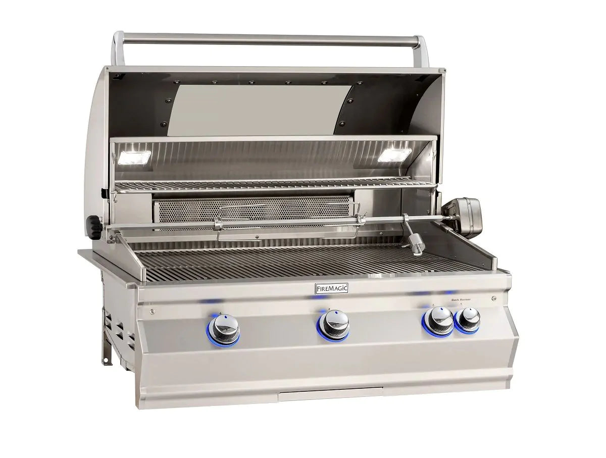 Fire Magic Aurora A660I 30 Inch 3 Burner Built-In Gas Grill with Analog Thermometer