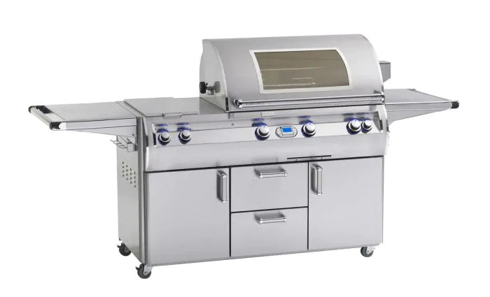 Fire Magic Echelon Diamond 36 Inch 3 Burner Freestanding Gas Grill with Rotisserie and Digital Thermometer