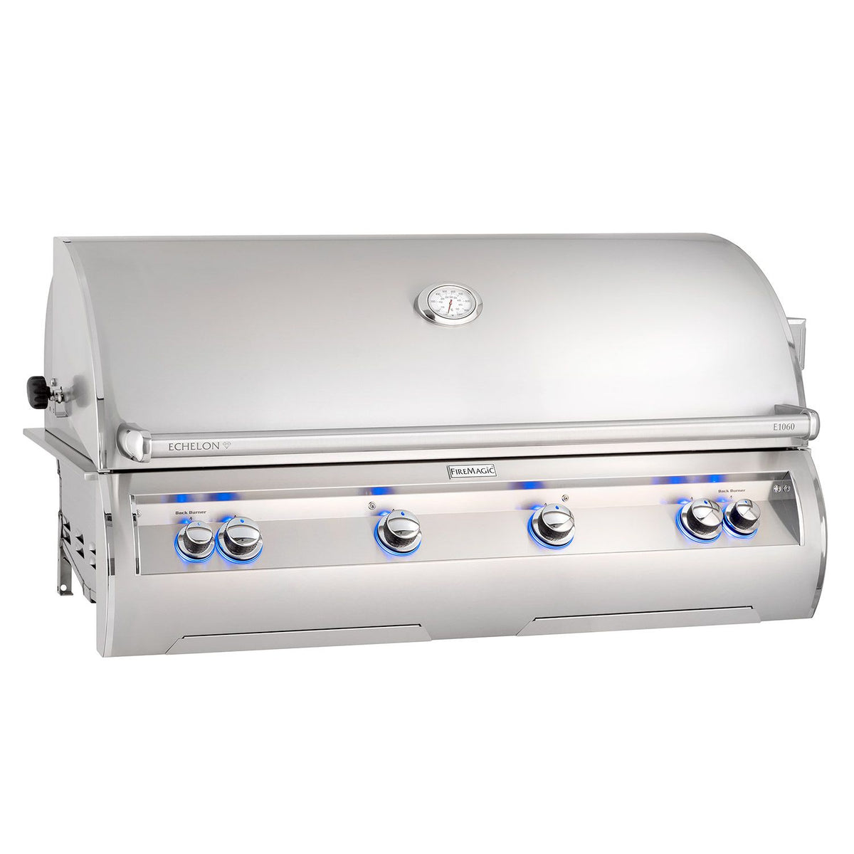 Fire Magic Echelon Diamond 48 Inch 4 Burner Built-In Gas Grill with Rotisserie and Digital Thermometer
