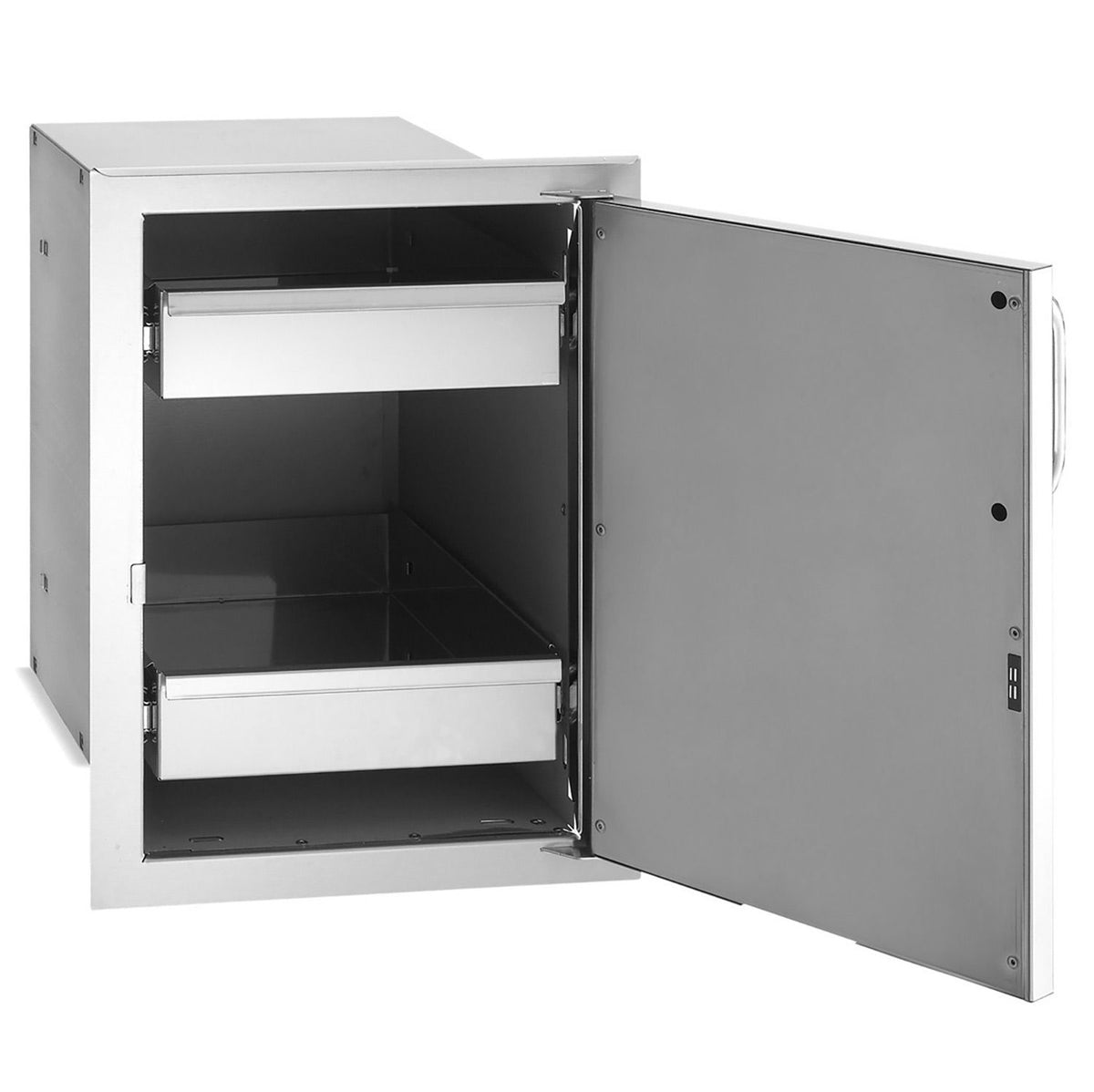 Fire Magic Premium Flush 14 Inch Enclosed Cabinet Storage With Drawers