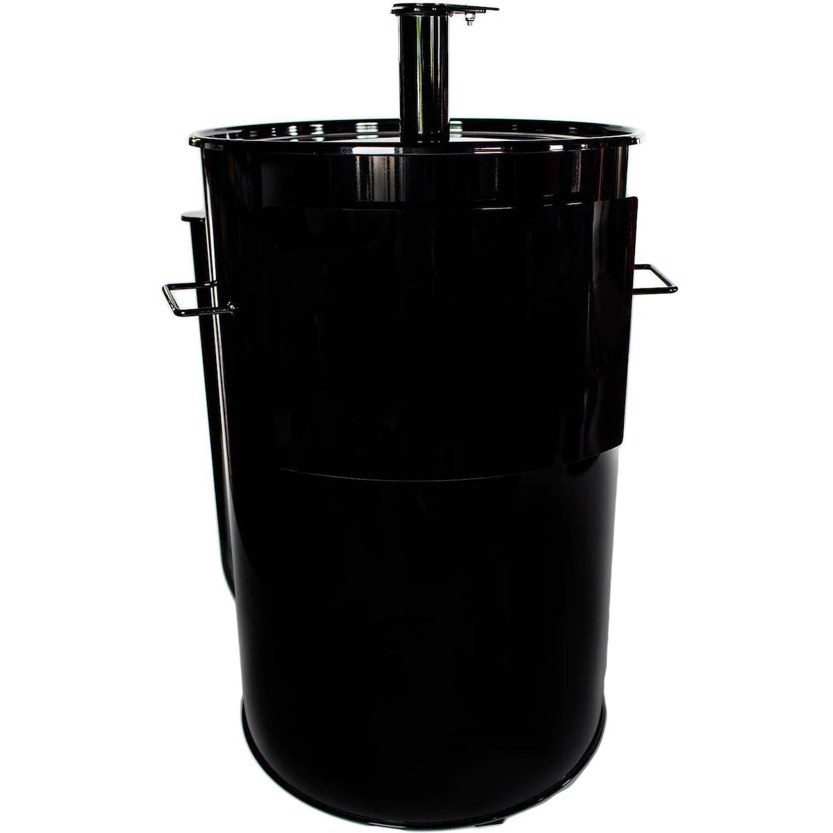 Gateway Drum Smokers 55111 55 Gallon Charcoal BBQ Smoker - Black - Logo Plate