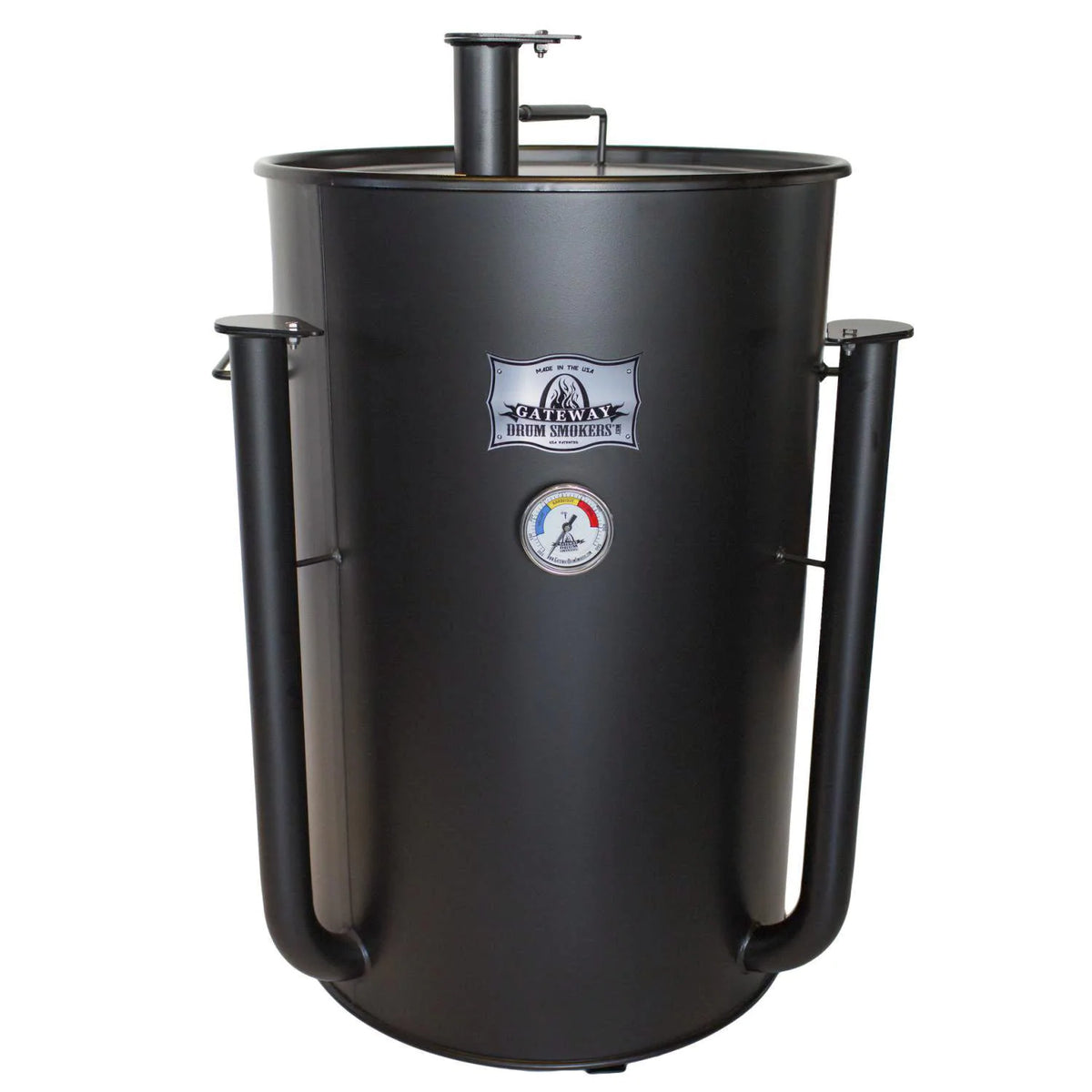 Gateway Drum Smokers 559FB 55 Gallon Charcoal BBQ Smoker - Matte Black