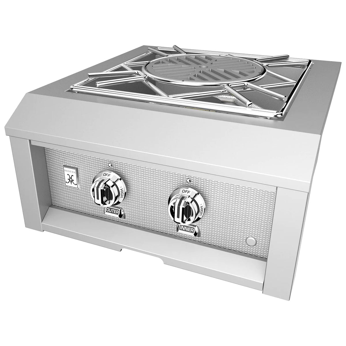 Hestan Built-In Power Burner - Natural Gas - Steeletto - AGPB24-NG-SS