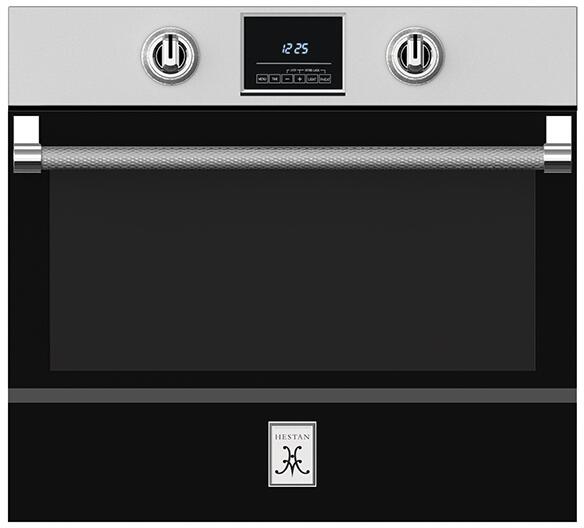 Hestan 30 Inch Electric Single Wall Oven Front View BK