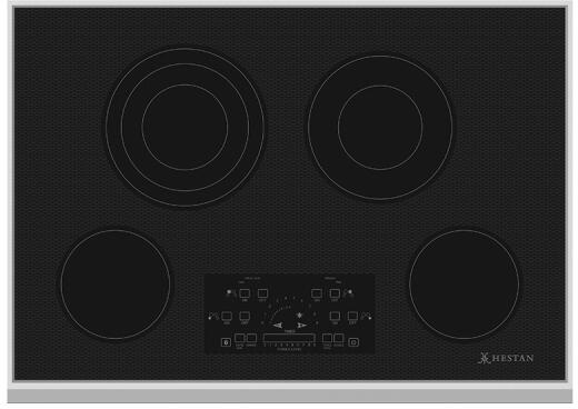 Hestan 30 Inch Electric Smoothtop Cooktop Top View