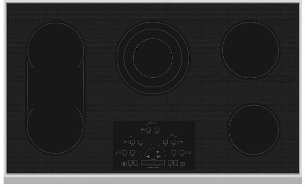 Hestan 36 Inch Electric Smoothtop Cooktop Top View