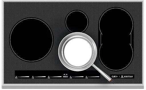Hestan 36 Inch Smart Electric Induction Cooktop Top View
