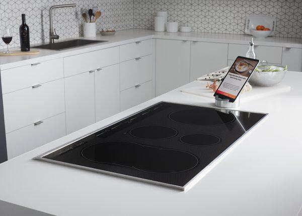 Hestan 36 Inch Smart Electric Induction Cooktop Lifestyle