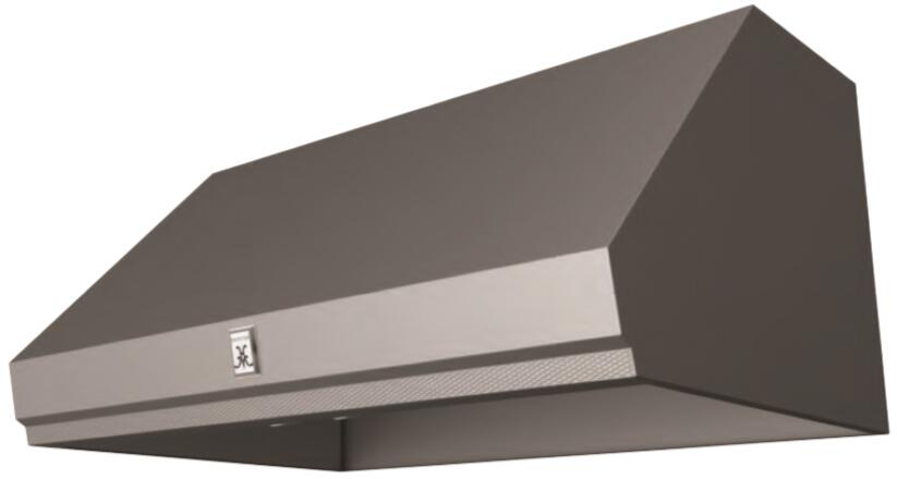 Hestan 36 Inch Wall Mount Ducted Pro Canopy Hood with 600 CFM Angled View in Stainless Steel