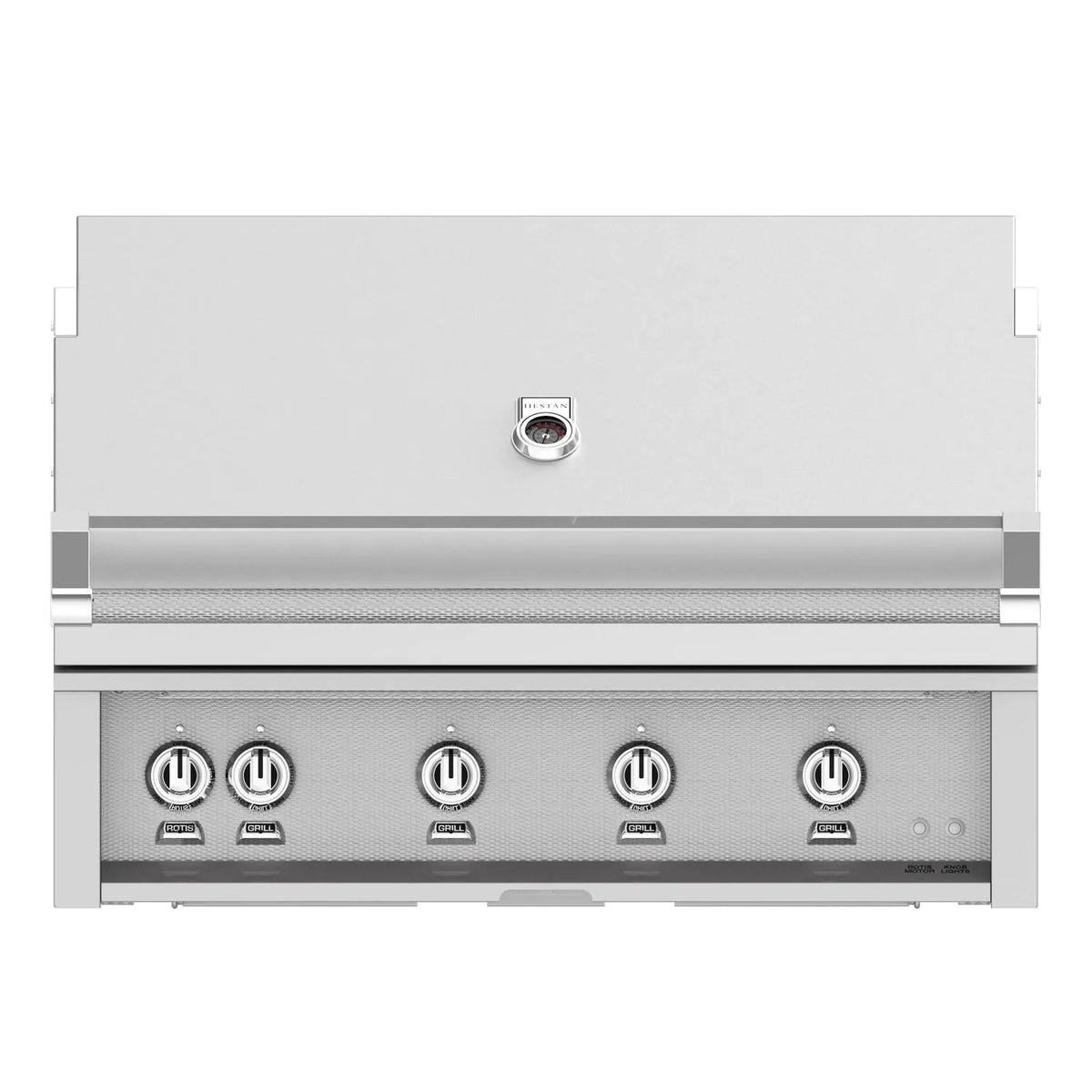 Hestan 42-Inch Built-In Gas Grill with All Infrared Burners and Rotisserie Front View