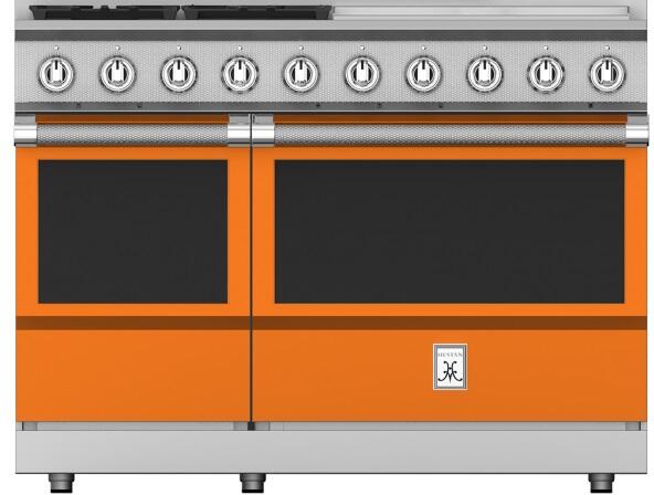Hestan 48 Inch 4 Burner with 24 Inch Griddle All Gas Double Oven Range OR
