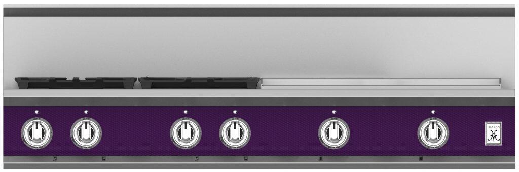 Hestan 48 Inch 4 Burner with 24 Inch Griddle Rangetop Front View PP