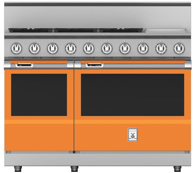 Hestan 48 Inch 5 Burner with Griddle Dual Fuel Double Oven Range OR