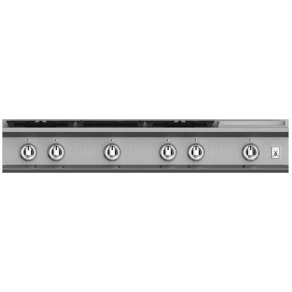 Hestan 48 Inch 5 Burner with Griddle Rangetop Front VIew