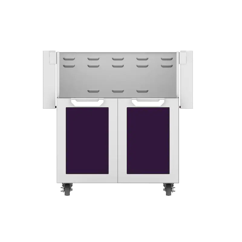 Hestan Double Door Tower Cart For 30-Inch Gas Grill in purple color