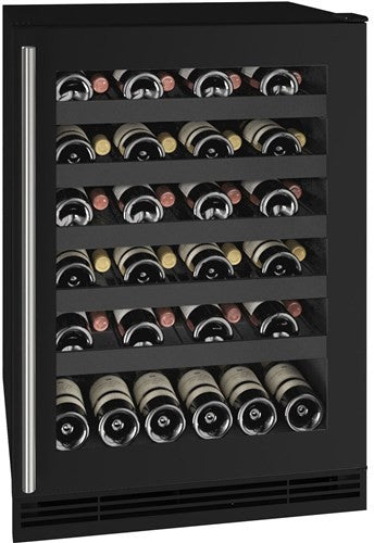 U-Line 1 Class 48 Bottle 24 Inch Wine Refrigerator Black