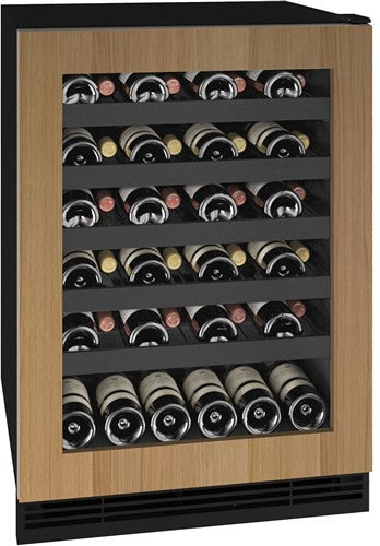 U-Line 1 Class 48 Bottle 24 Inch Wine Refrigerator Integrated Frame Panel Ready