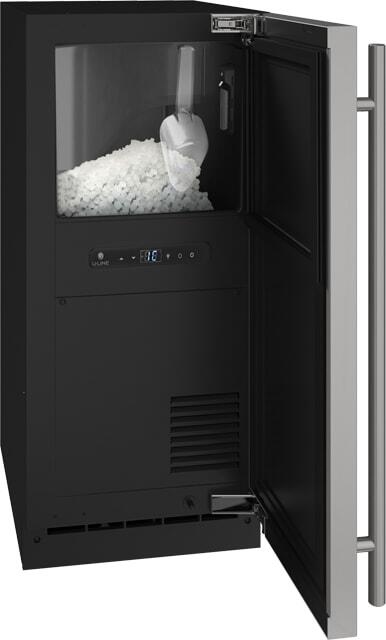 Interior View, UHNB315-IS01A 15&quot; 3 Class Built-In Ice Maker with Nugget Ice Cubes, 90 lbs. Daily Ice Production, and Internal Water Dispenser in Panel Ready, 2