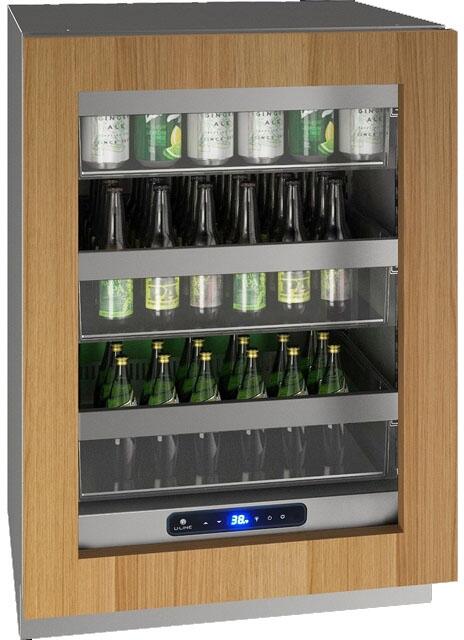 Main Image, Custom Panel and Handle Not Included, UHRE524-IG01A 5 Class 24&quot; Refrigerator with 5.2 cu. ft. Capacity, Three Slide &amp; Secure Bins, LED Lighting and Soft Close Door in Panel Ready