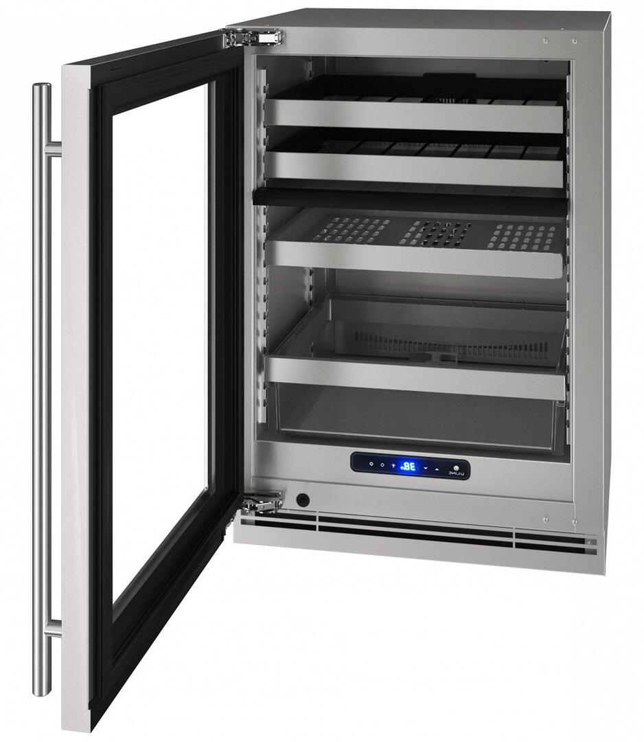 UHBD524SG51A Interior, UHBD524-SG51A 24&quot; 5 Class Dual-Zone Beverage Center with 5.1 cu. ft. Capacity, Digital Touch Pad Control and Convection Cooling System in Stainless Steel, 3