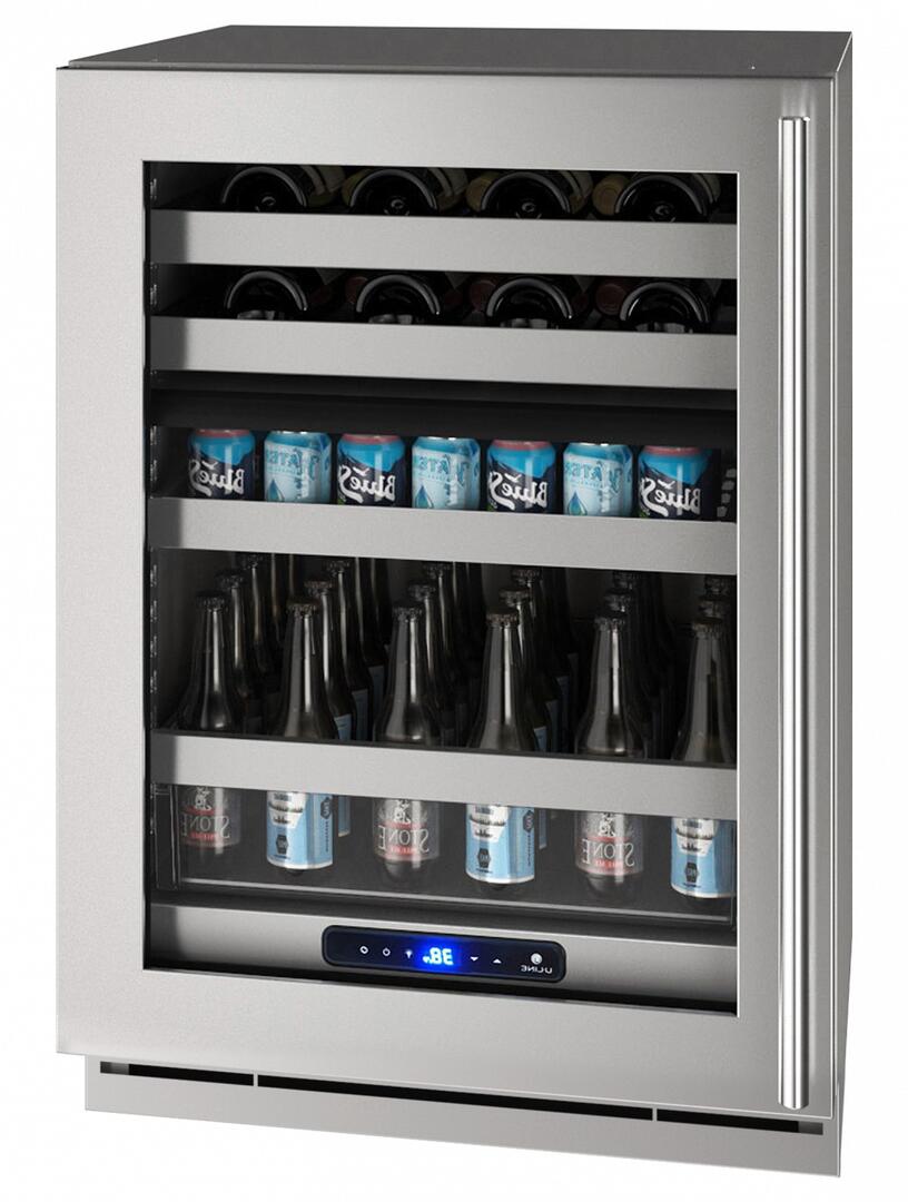 UHBD524SG51A Dual Zone Beverage Center, UHBD524-SG51A 24&quot; 5 Class Dual-Zone Beverage Center with 5.1 cu. ft. Capacity, Digital Touch Pad Control and Convection Cooling System in Stainless Steel