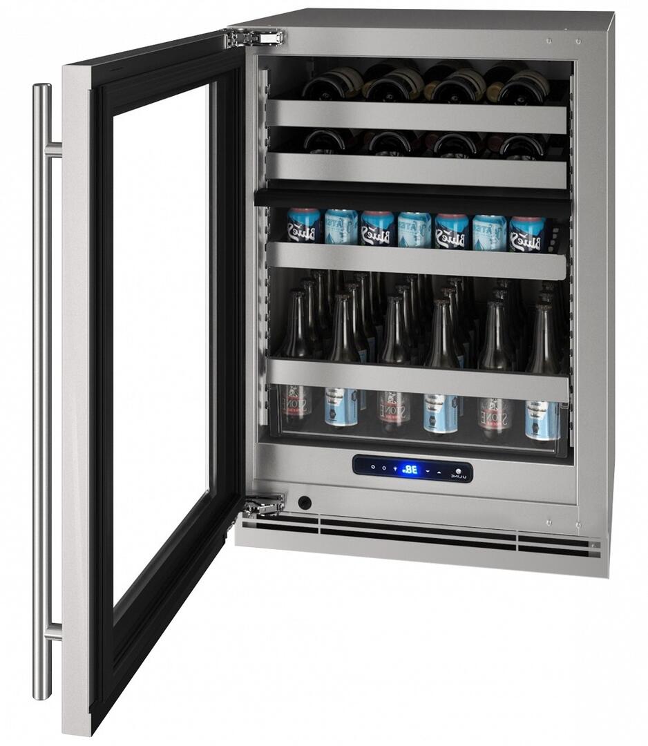 UHBD524SG51A Sample Storage, UHBD524-SG51A 24&quot; 5 Class Dual-Zone Beverage Center with 5.1 cu. ft. Capacity, Digital Touch Pad Control and Convection Cooling System in Stainless Steel, 2