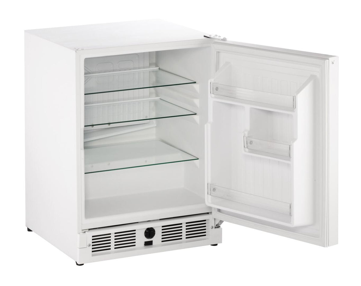 White, U-29RW-00A 21&quot; ADA Series Energy Star, ADA Compliant Compact Refrigerator with 3.3 cu. ft. Capacity, Built In or Freestanding, Door Shelves and Mechanical Dial Temperature Control: White with Reversible Hinges, 2
